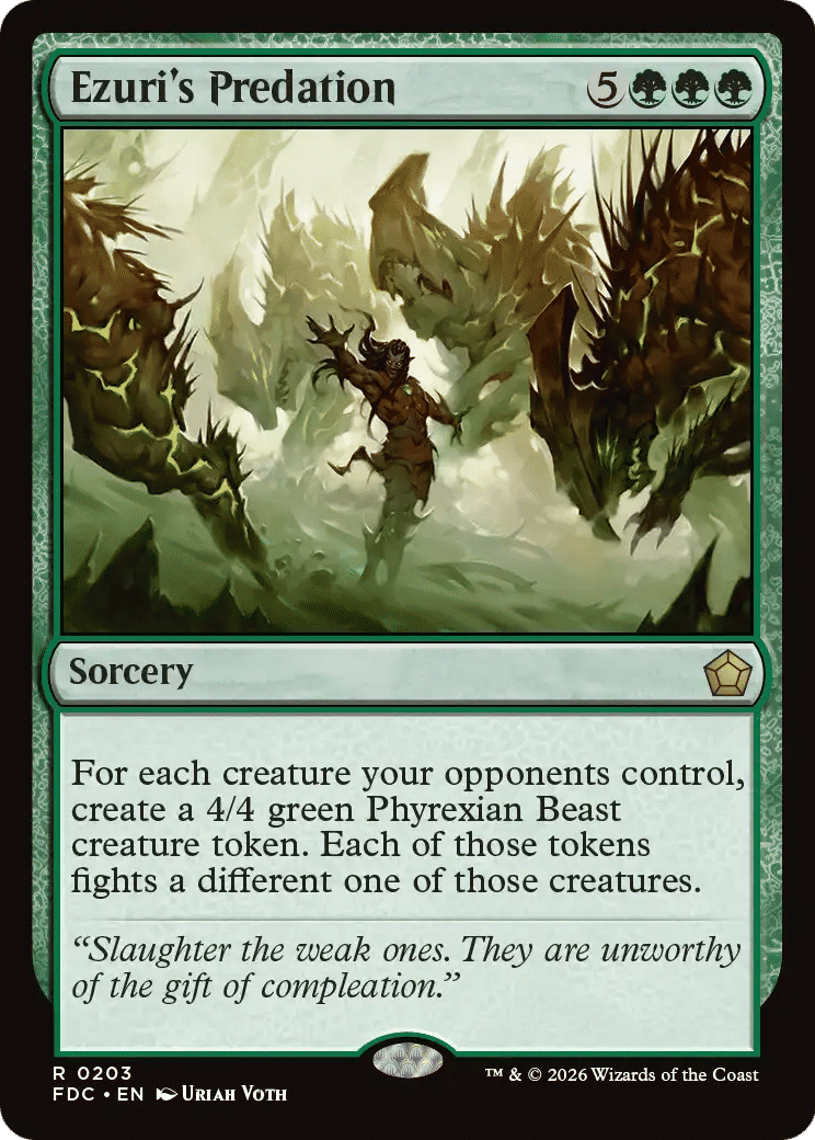 Ezuri's Predation — Foundations Commander — Magic: The Gathering