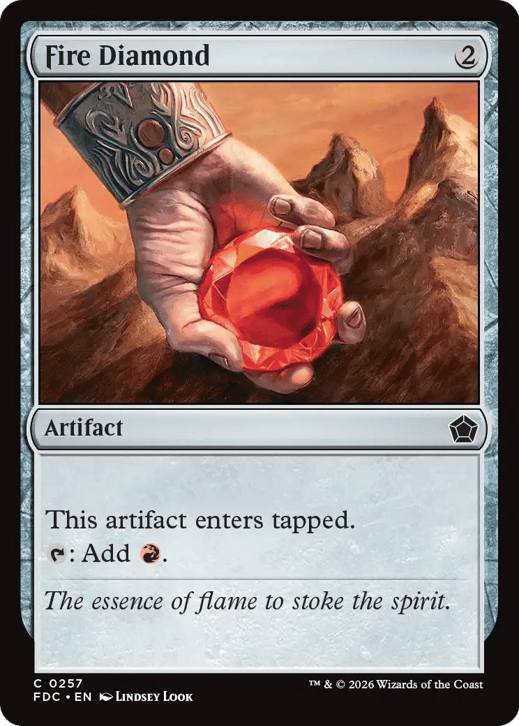 Diamant du feu — Foundations Commander — Magic: The Gathering