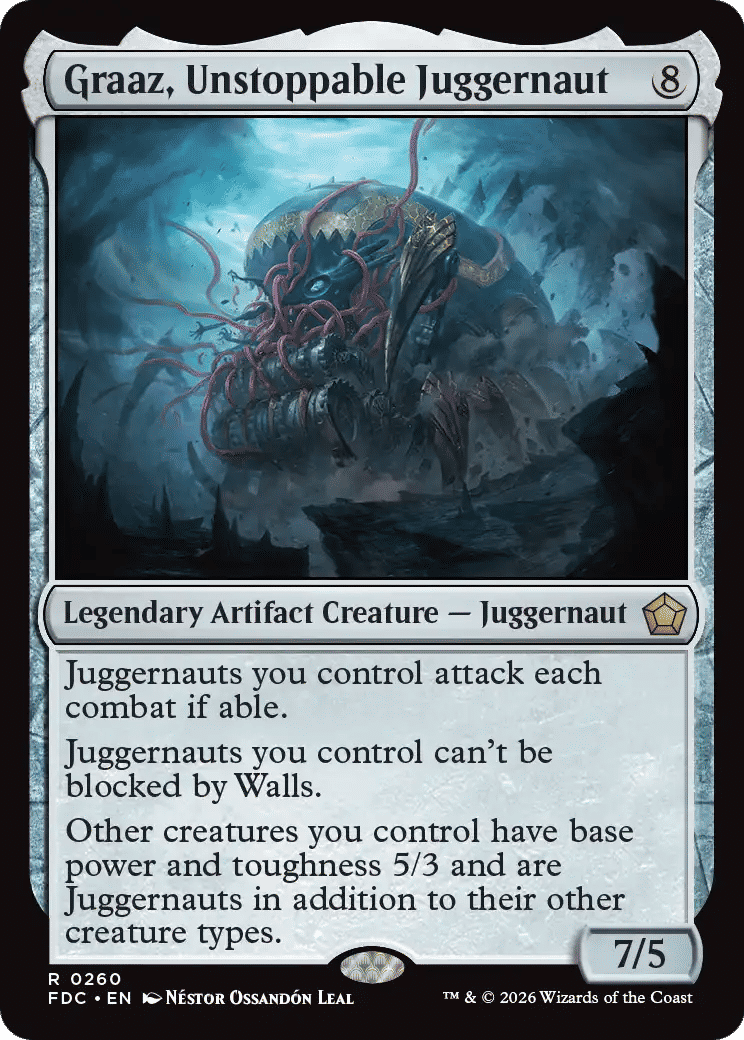 Graaz, Unstoppable Juggernaut from Foundations Commander - Magic: The Gathering
