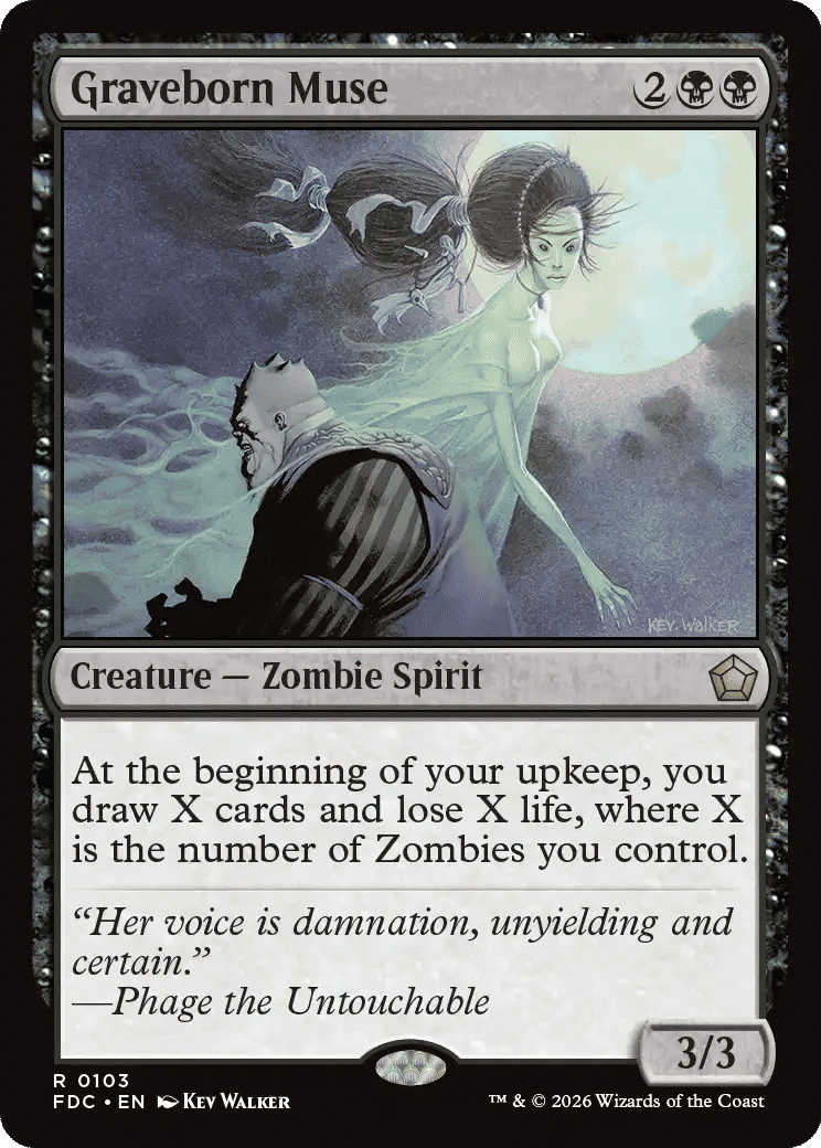 Graveborn Muse — Foundations Commander — Magic: The Gathering