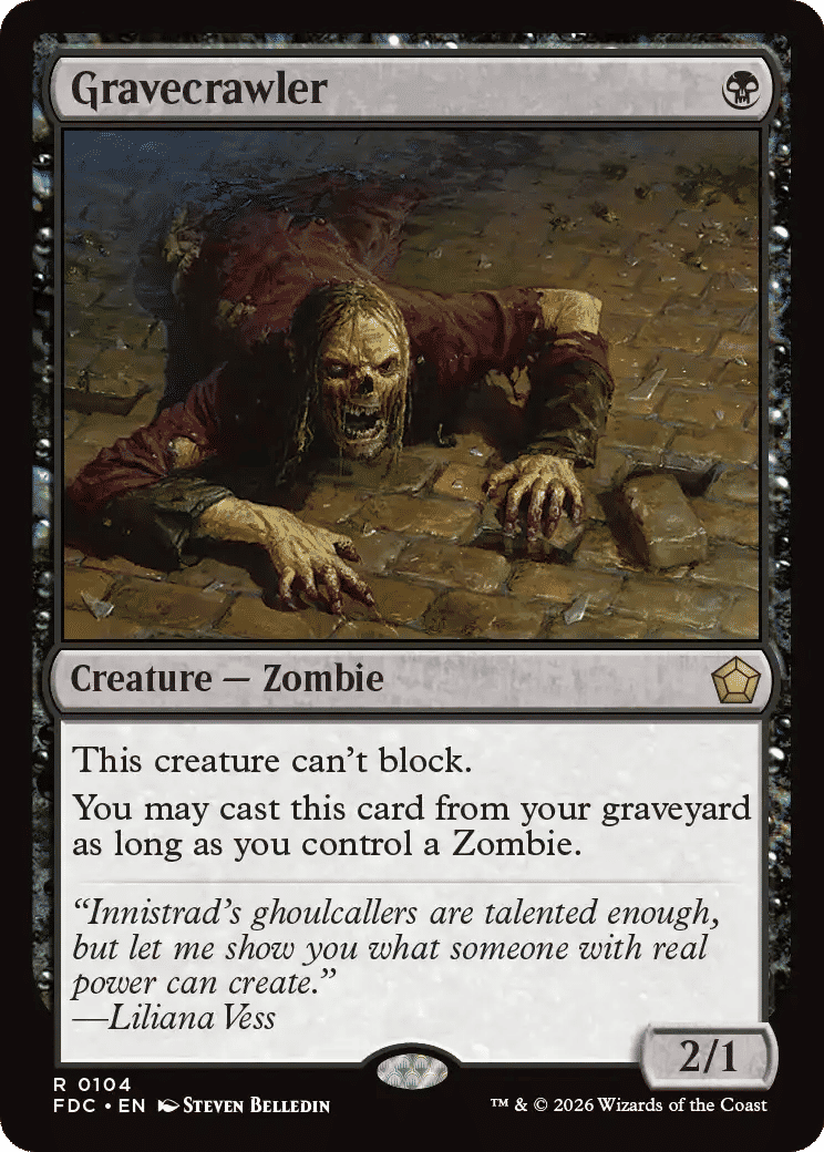 Gravecrawler — Foundations Commander — Magic: The Gathering