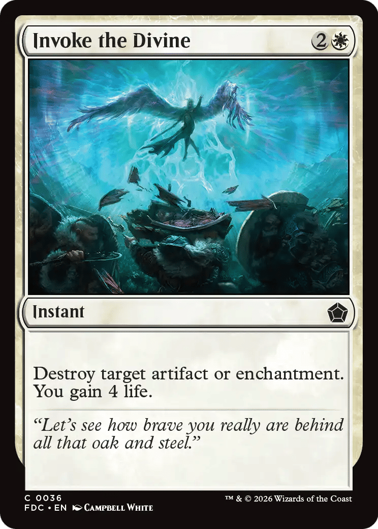 Invoke the Divine — Foundations Commander — Magic: The Gathering