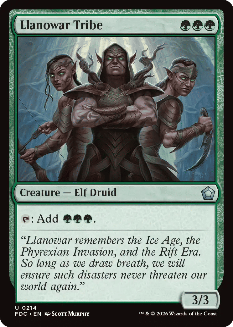 Llanowar Tribe — Foundations Commander — Magic: The Gathering