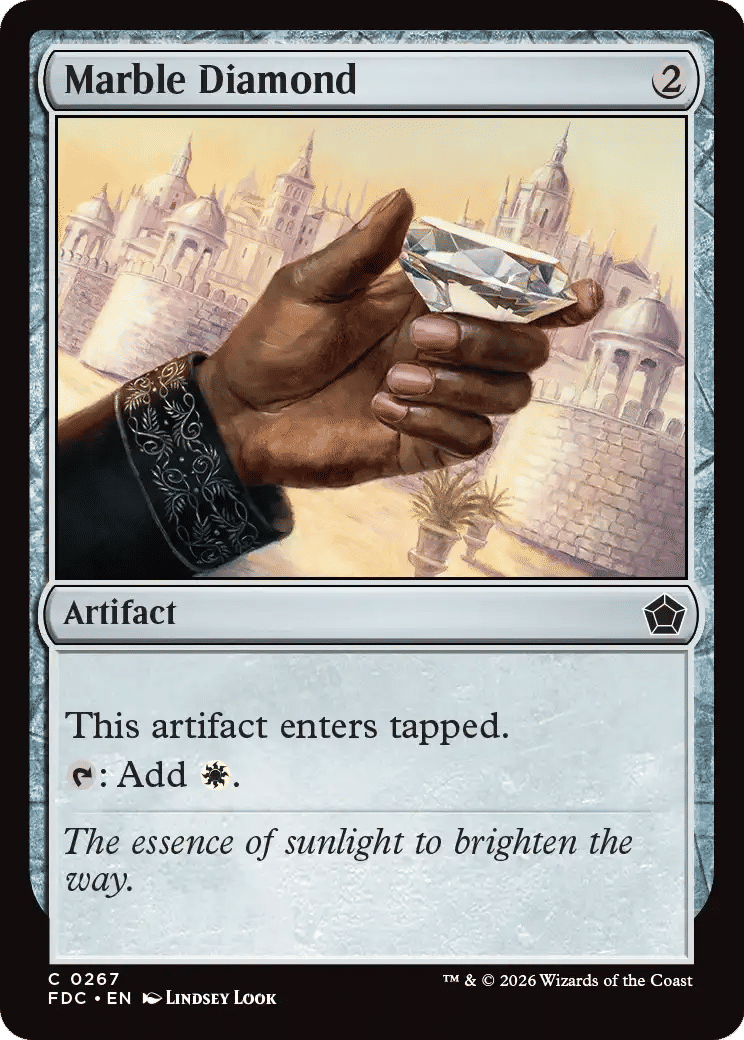 Marble Diamond — Foundations Commander — Magic: The Gathering