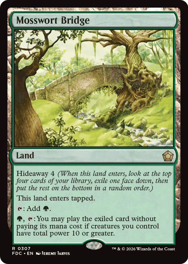 Mosswort Bridge — Foundations Commander — Magic: The Gathering