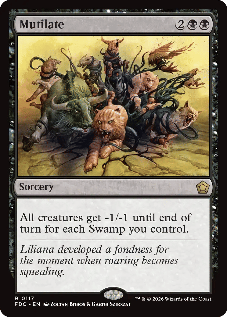 Mutilate — Foundations Commander — Magic: The Gathering