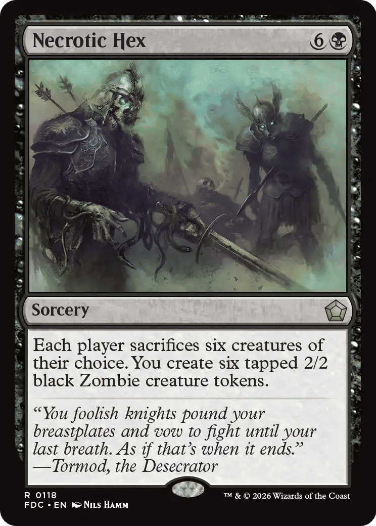 Necrotic Hex — Foundations Commander — Magic: The Gathering