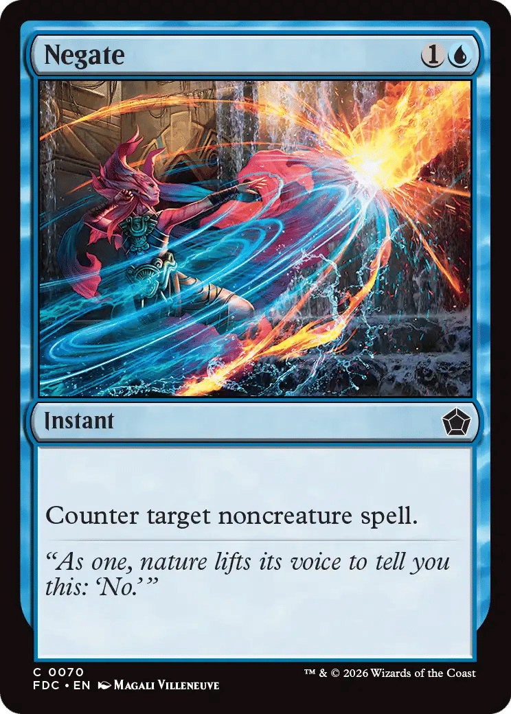 Negate — Foundations Commander — Magic: The Gathering