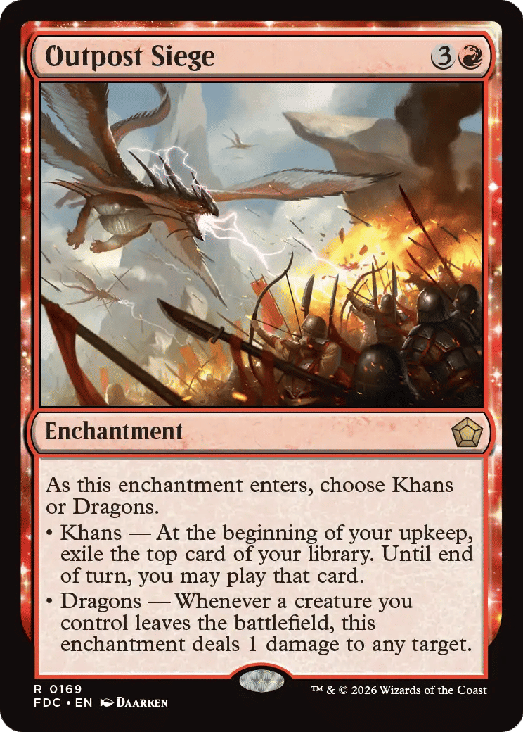 Outpost Siege — Foundations Commander — Magic: The Gathering