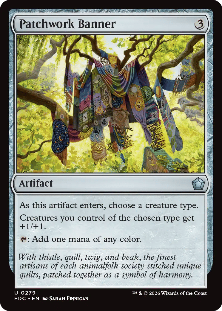 Patchwork Banner — Foundations Commander — Magic: The Gathering