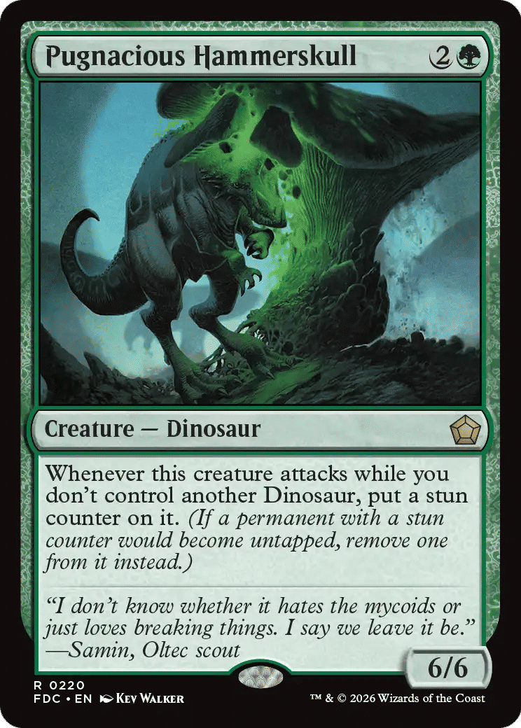 Pugnacious Hammerskull — Foundations Commander — Magic: The Gathering