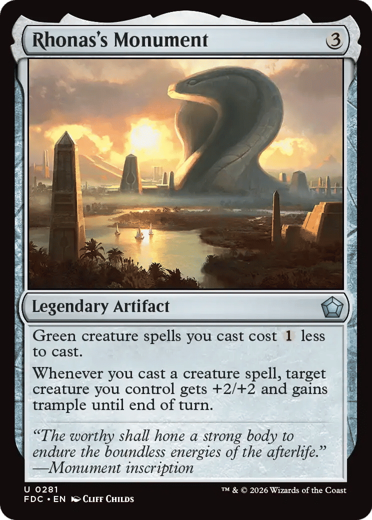 Rhonas's Monument — Foundations Commander — Magic: The Gathering