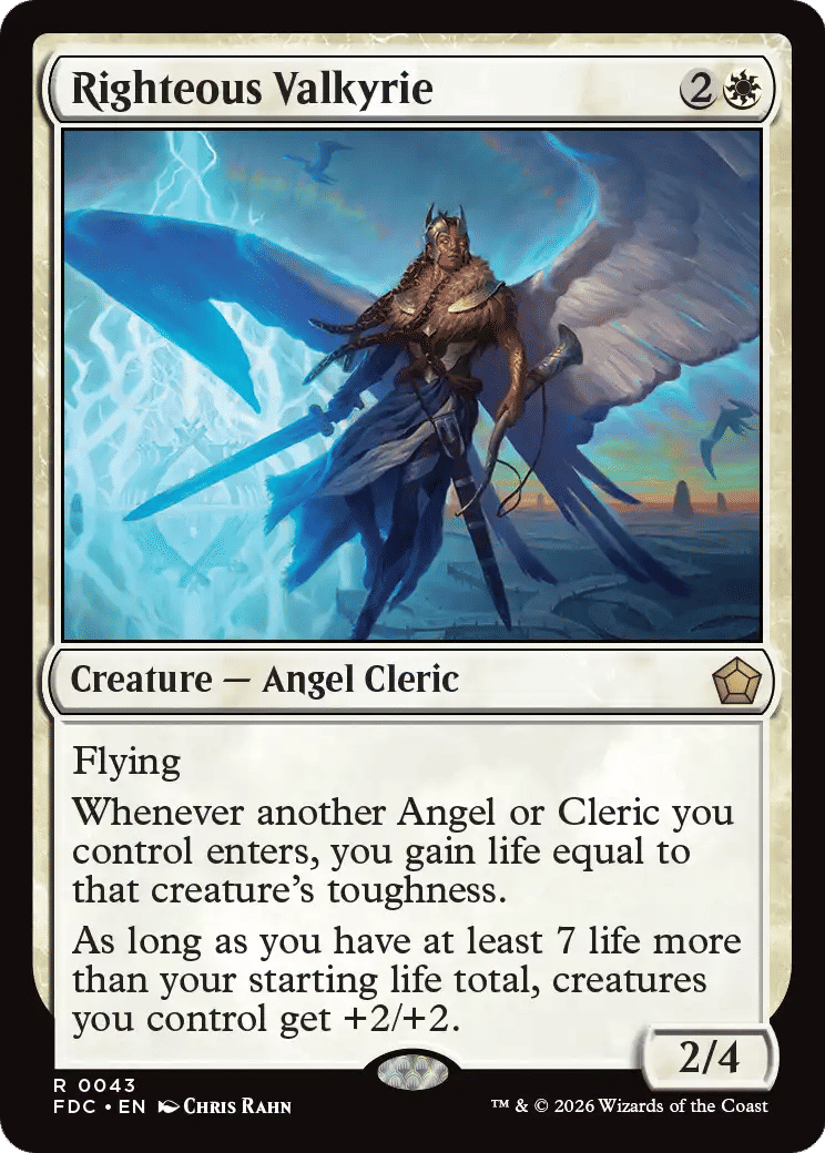 Valkyrie juste — Foundations Commander — Magic: The Gathering