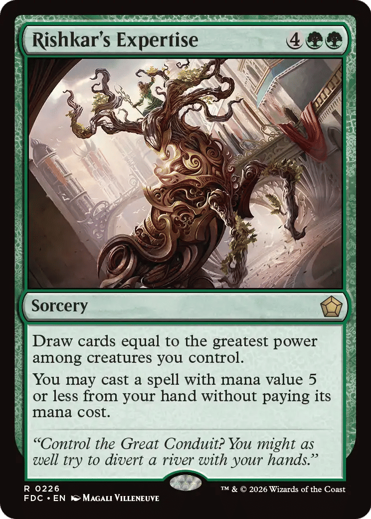 Rishkar's Expertise — Foundations Commander — Magic: The Gathering