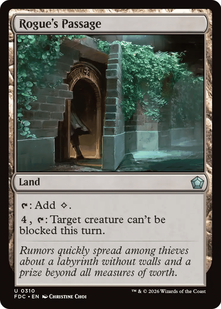 Rogue's Passage — Foundations Commander — Magic: The Gathering