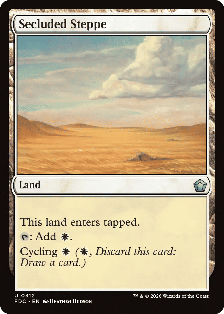 Secluded Steppe — Foundations Commander — Magic: The Gathering