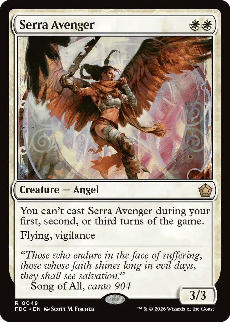 Serra Avenger — Foundations Commander — Magic: The Gathering