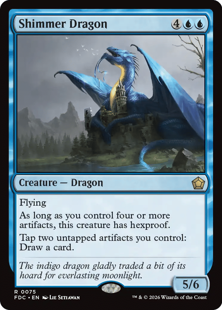 Shimmer Dragon — Foundations Commander — Magic: The Gathering