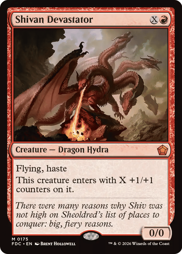 Shivan Devastator — Foundations Commander — Magic: The Gathering