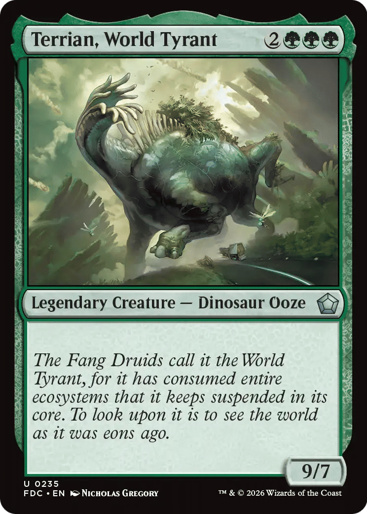 Terrian, World Tyrant — Foundations Commander — Magic: The Gathering
