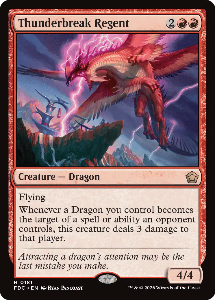 Thunderbreak Regent — Foundations Commander — Magic: The Gathering