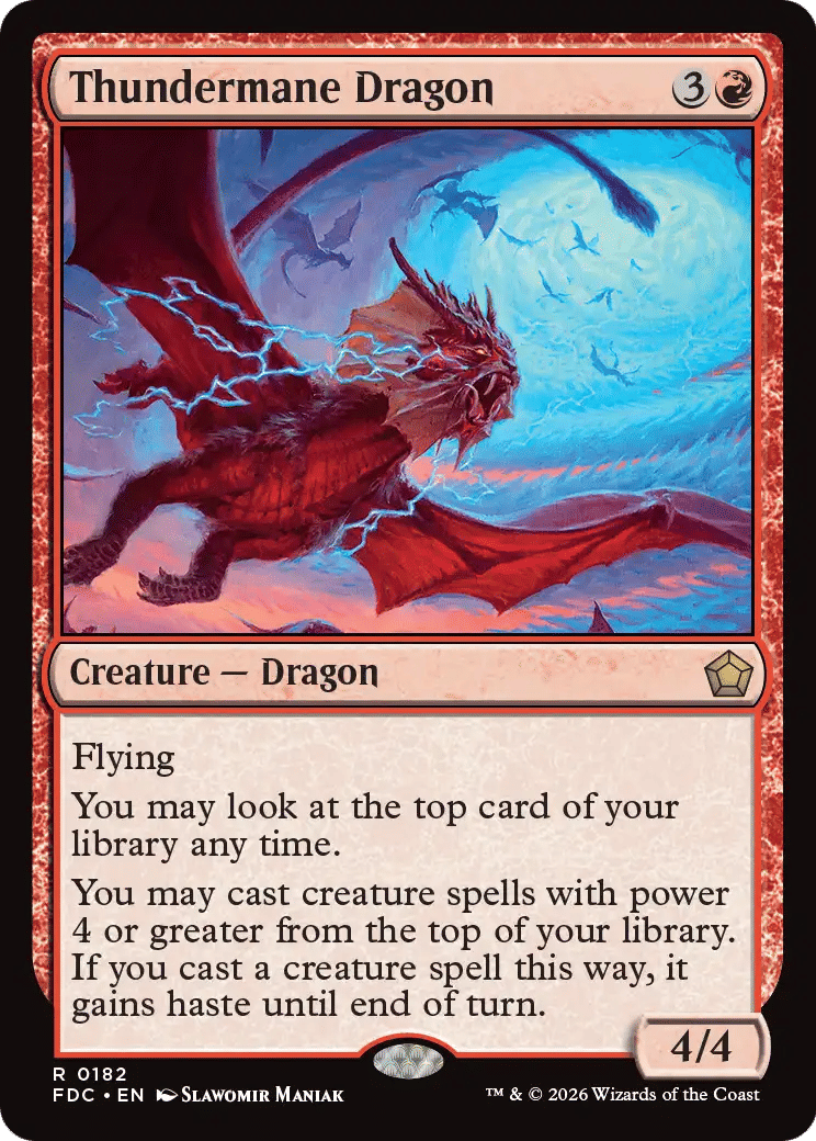 Thundermane Dragon — Foundations Commander — Magic: The Gathering