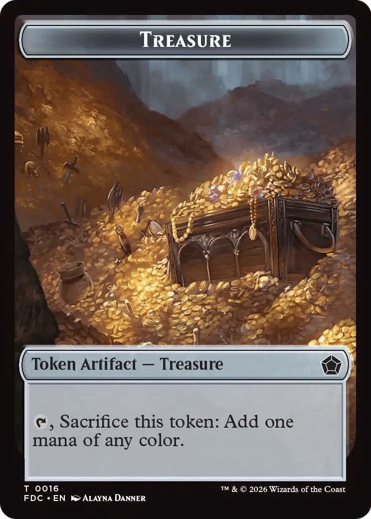 Treasure — Foundations Commander — Magic: The Gathering