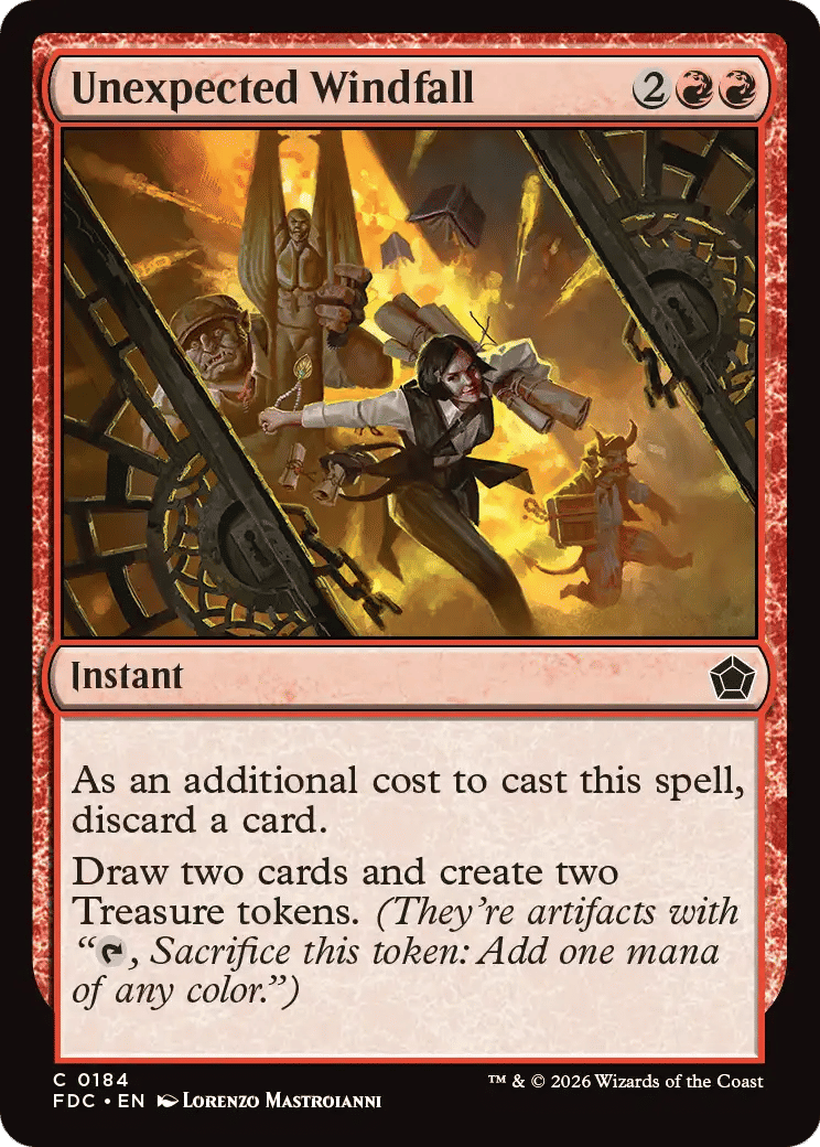 Unexpected Windfall — Foundations Commander — Magic: The Gathering