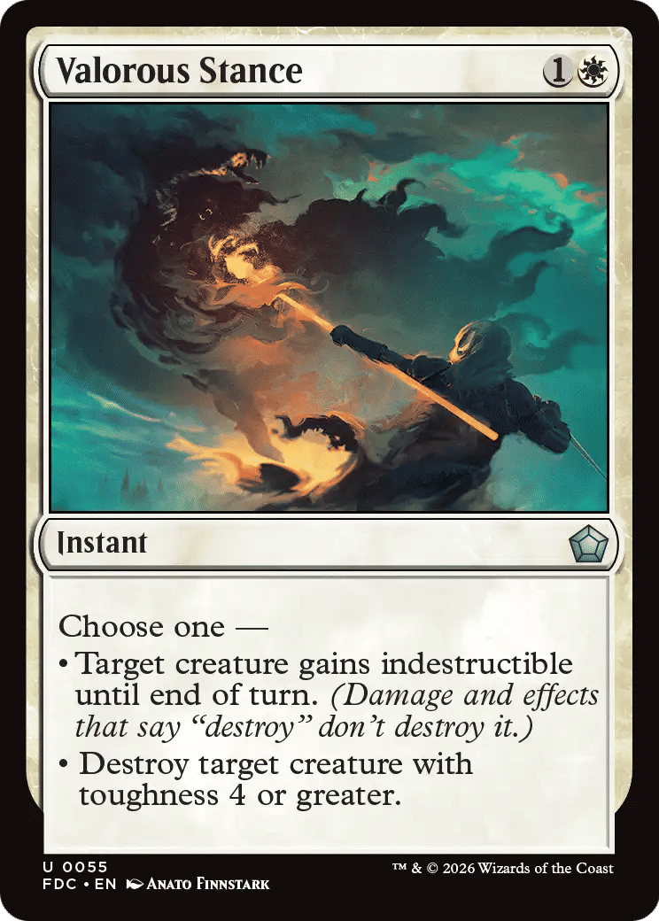 Valorous Stance — Foundations Commander — Magic: The Gathering