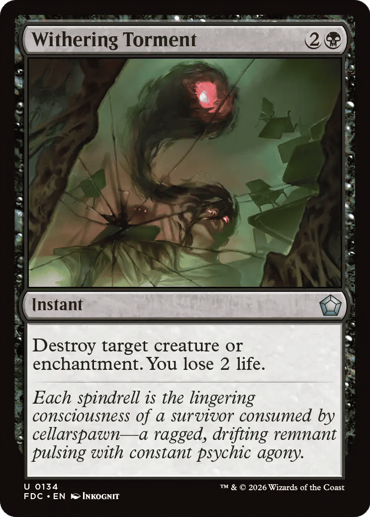Withering Torment — Foundations Commander — Magic: The Gathering