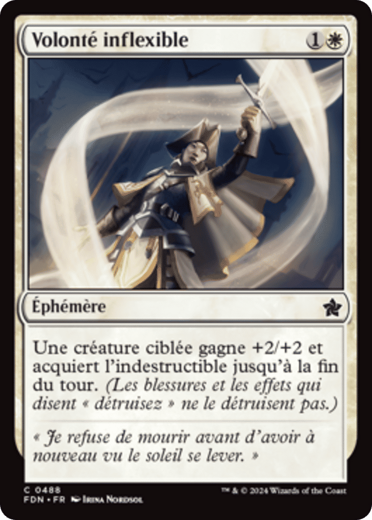 Volonté inflexible — Foundations — Magic: The Gathering