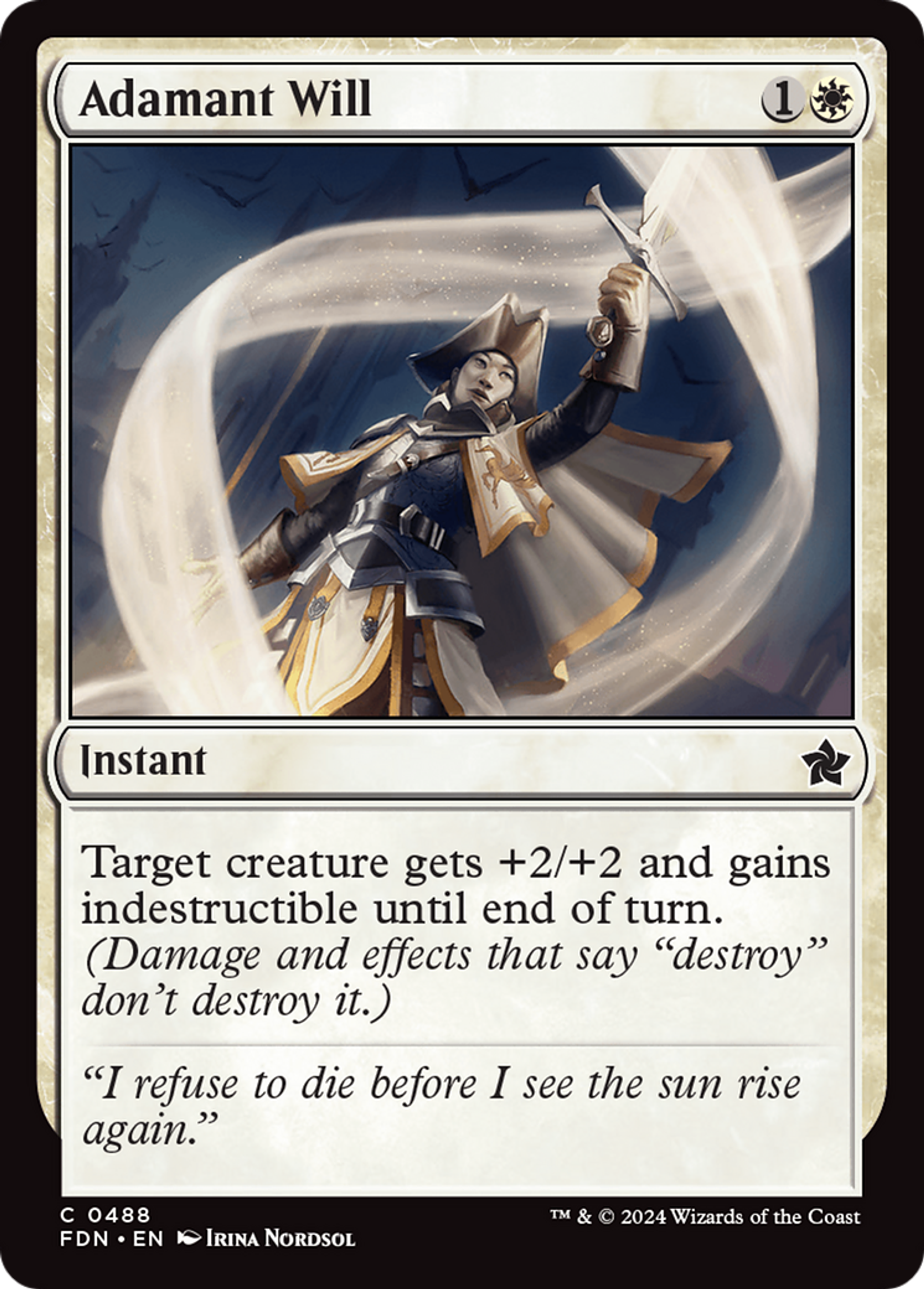 Volonté inflexible — Foundations — Magic: The Gathering