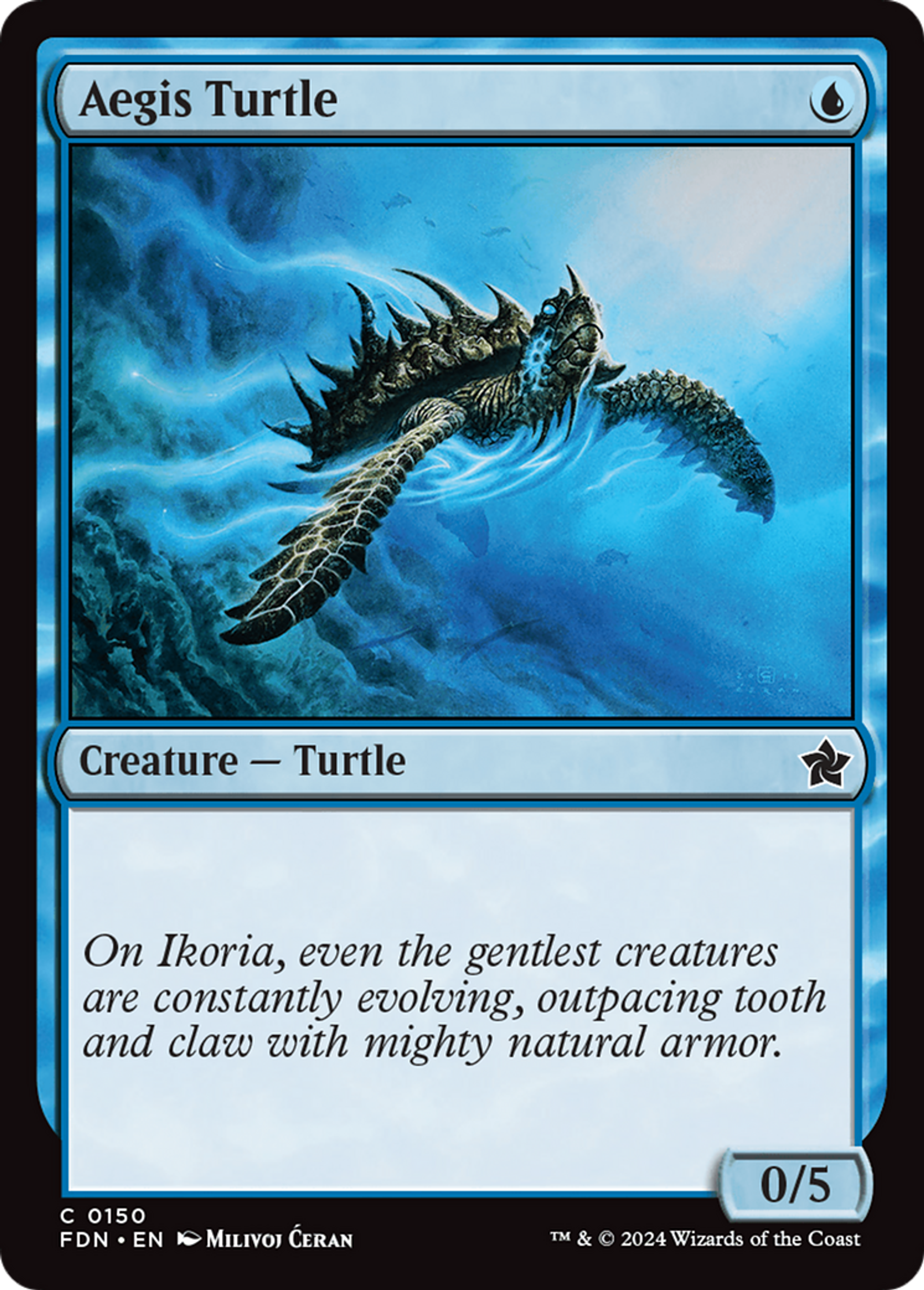 Tortue de l'égide — Foundations — Magic: The Gathering