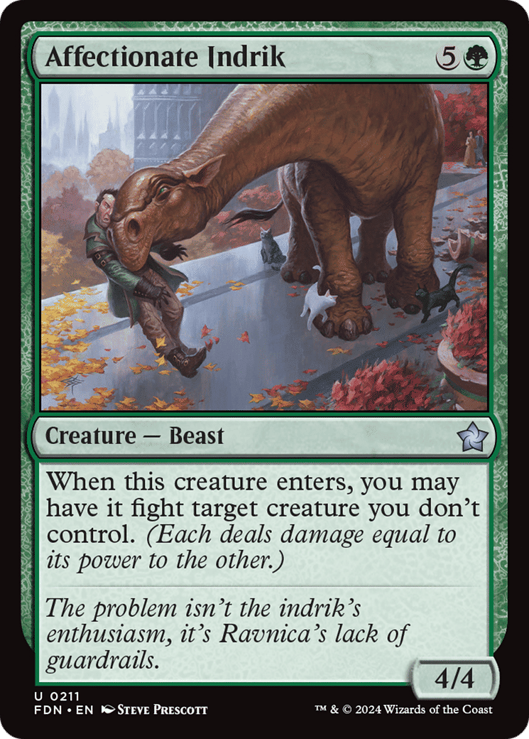 Affectionate Indrik — Foundations — Magic: The Gathering