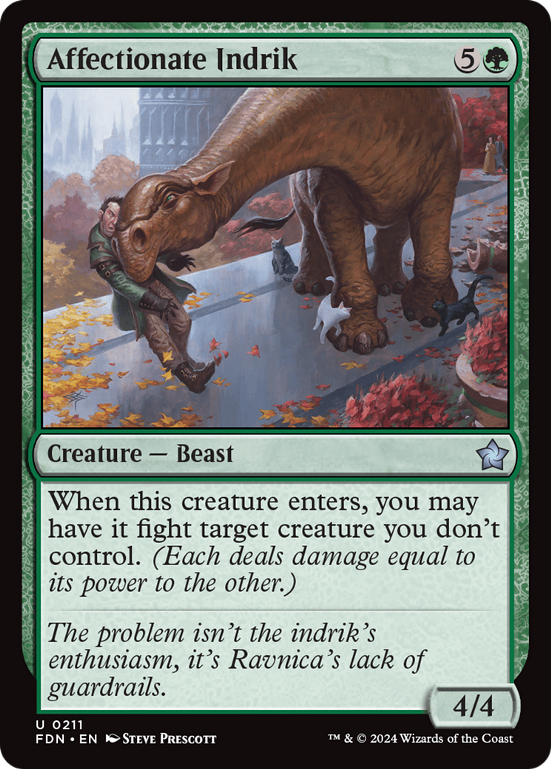 Affectionate Indrik — Foundations — Magic: The Gathering