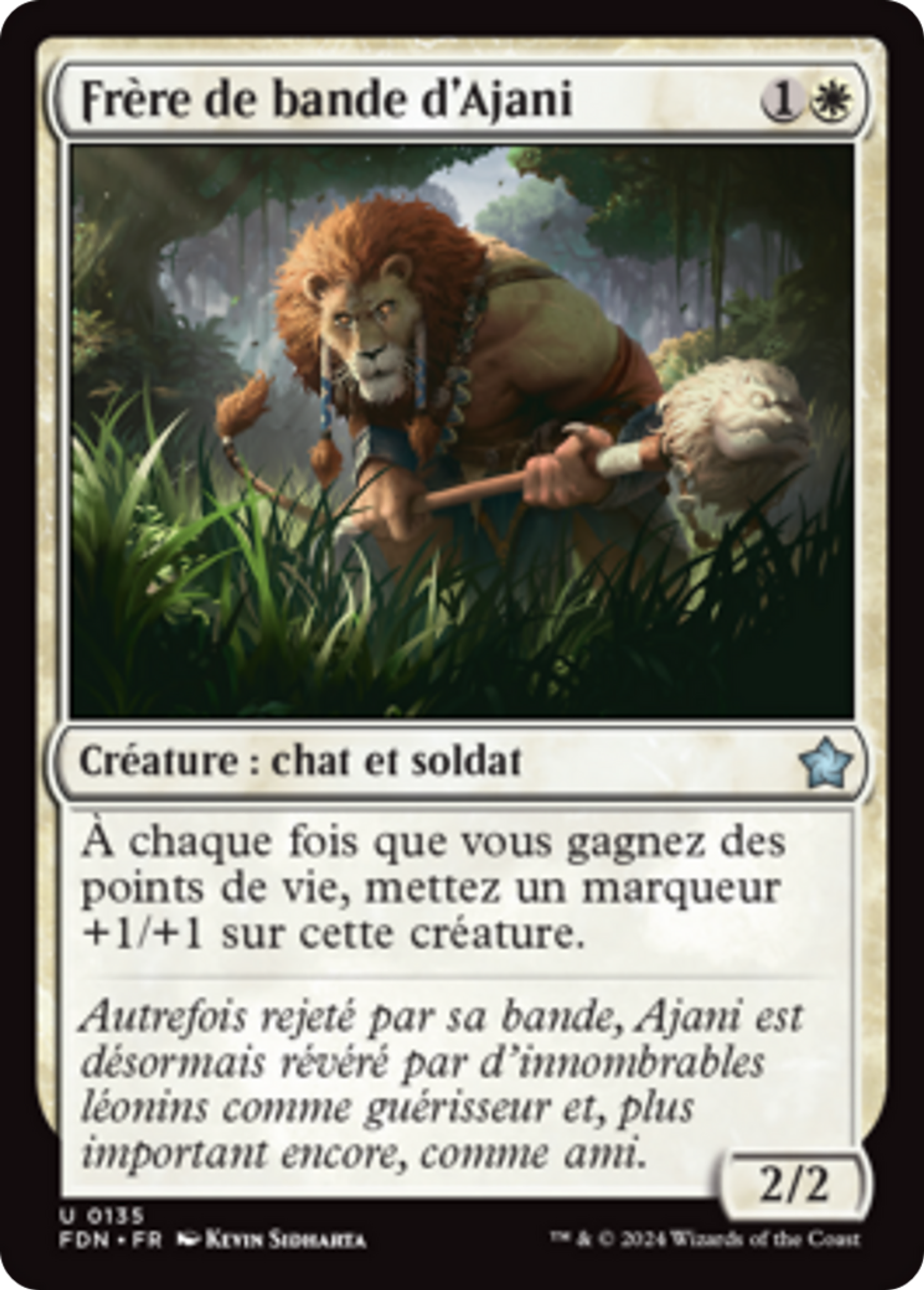 Frère de bande d'Ajani — Foundations — Magic: The Gathering