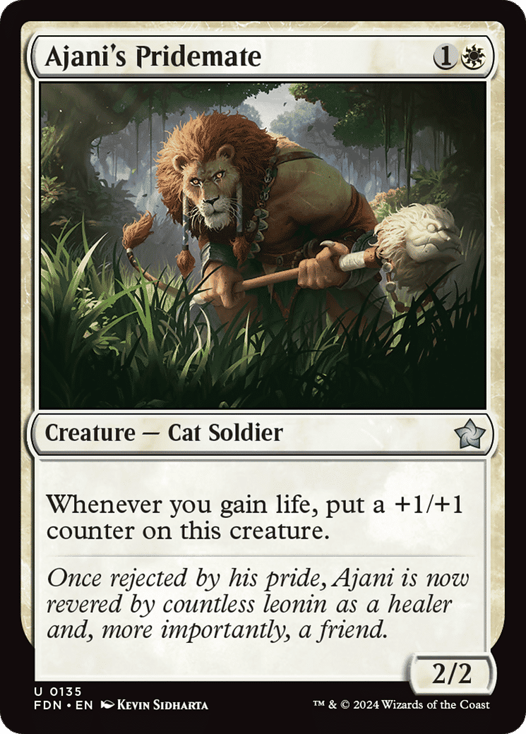 Ajani's Pridemate — Foundations — Magic: The Gathering