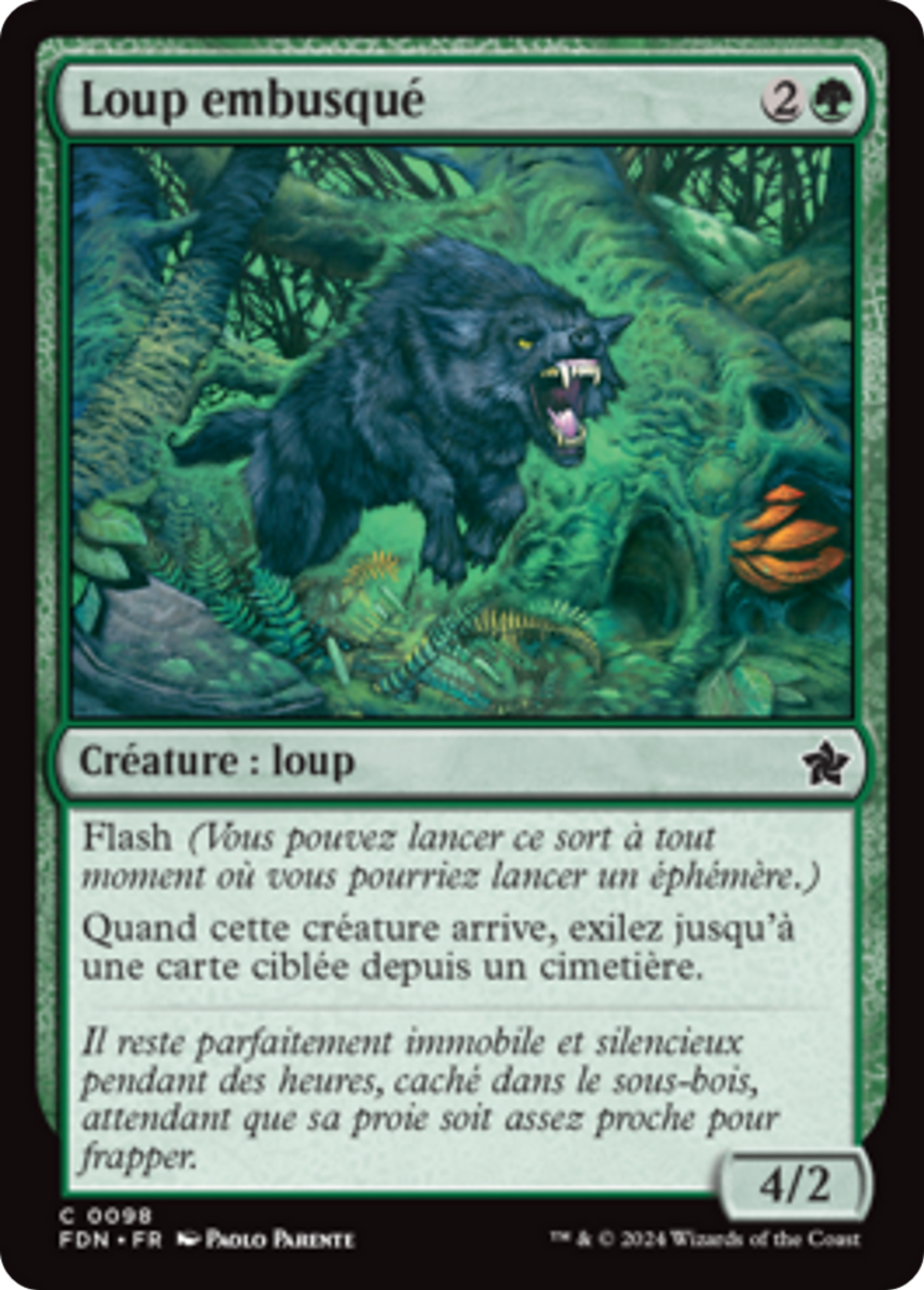 Loup embusqué — Foundations — Magic: The Gathering