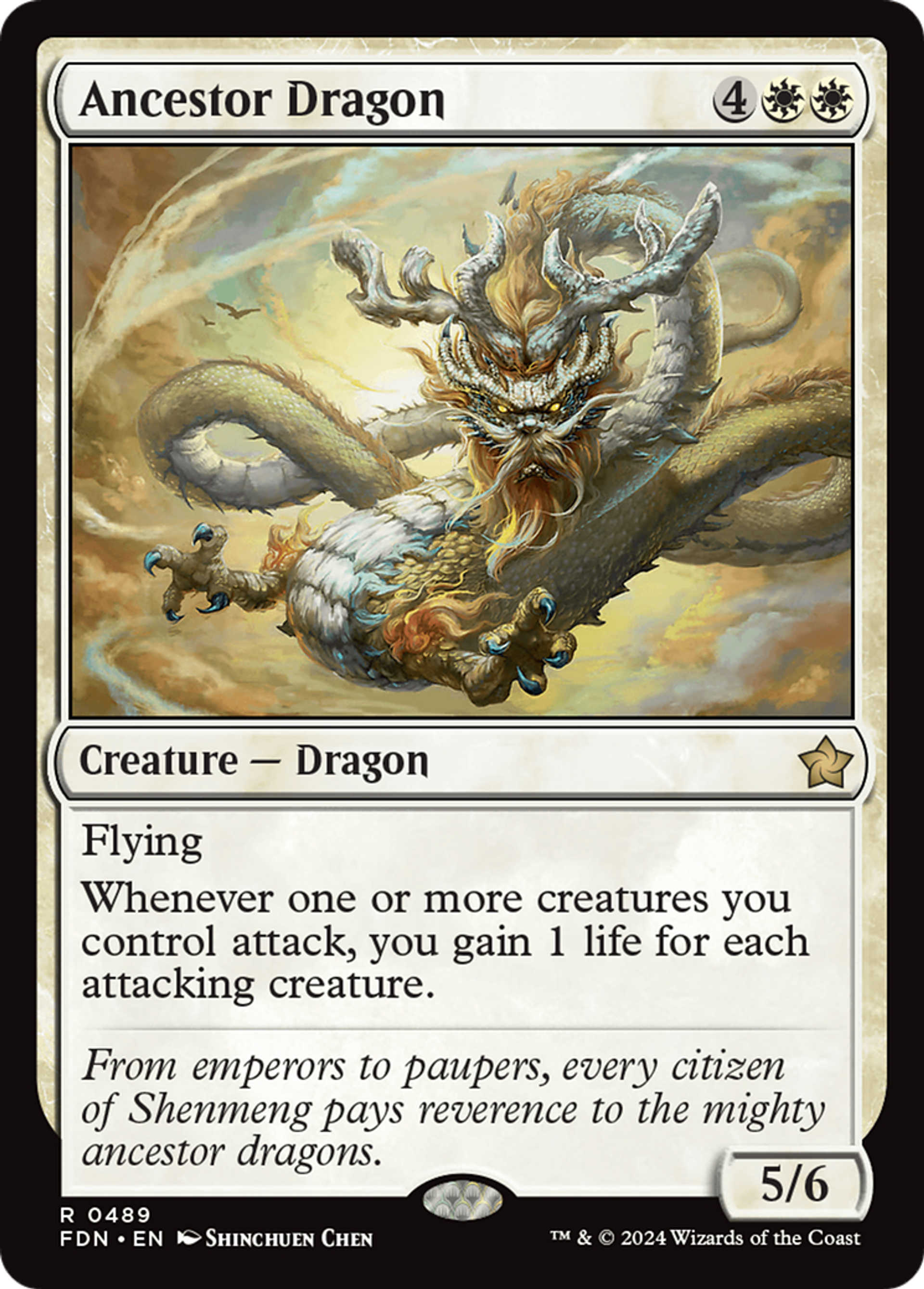 Ancestor Dragon — Foundations — Magic: The Gathering