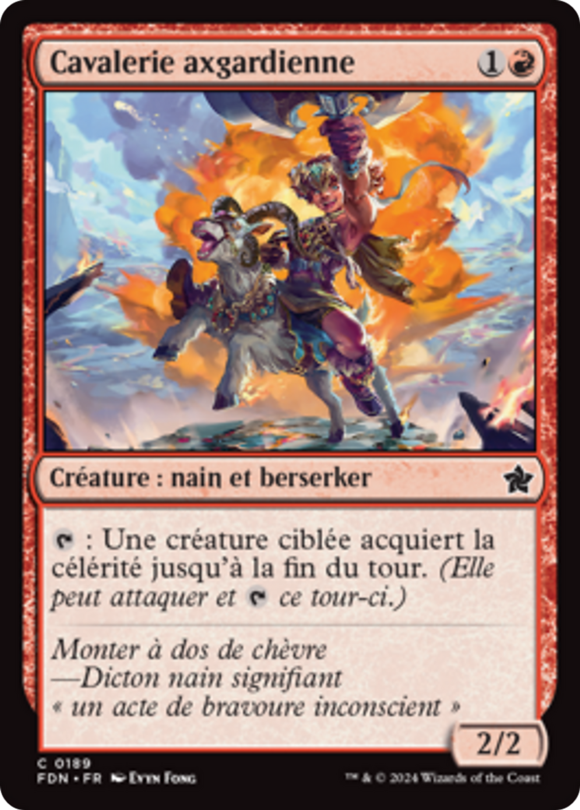 Cavalerie axgardienne — Foundations — Magic: The Gathering
