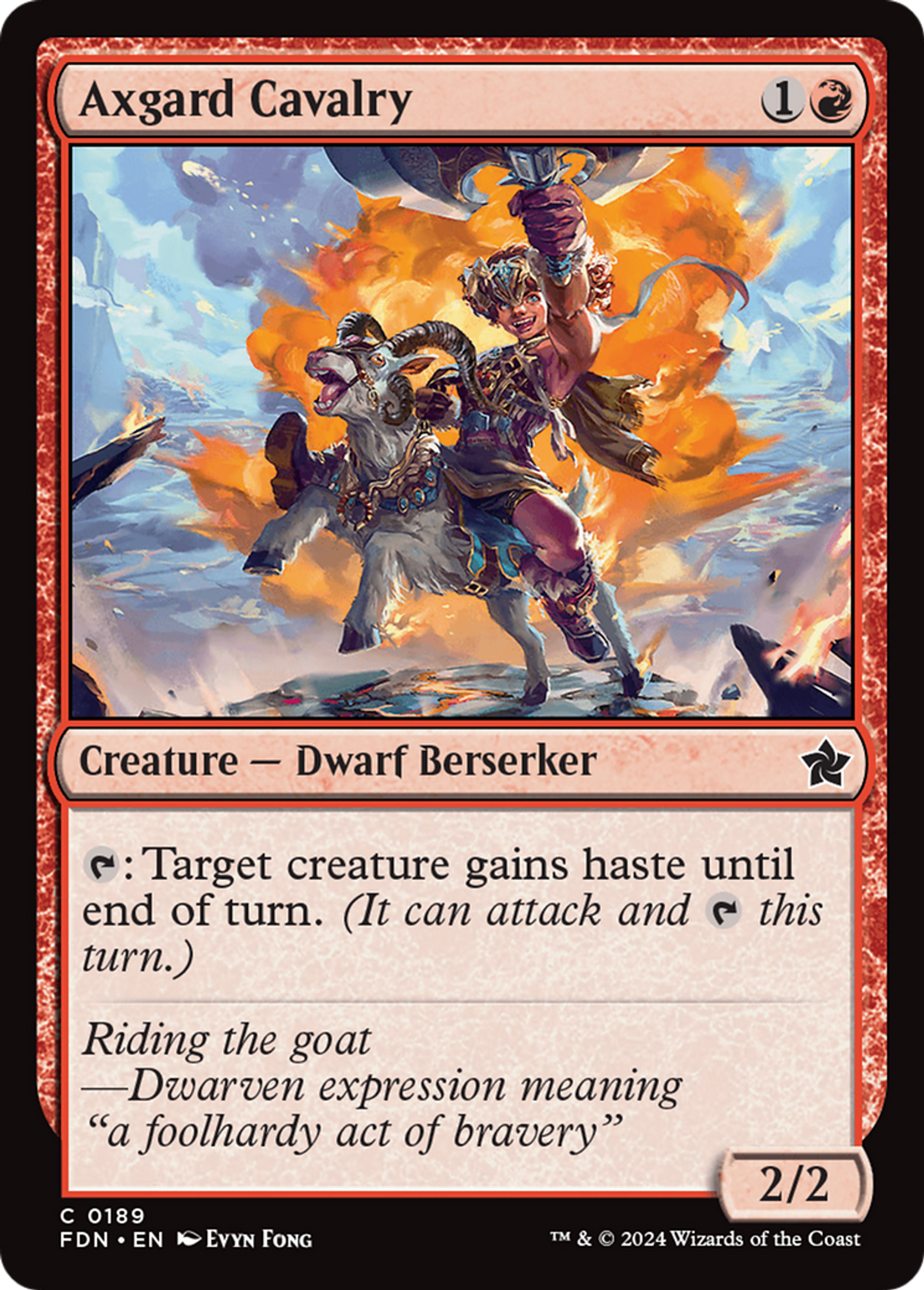 Cavalerie axgardienne — Foundations — Magic: The Gathering