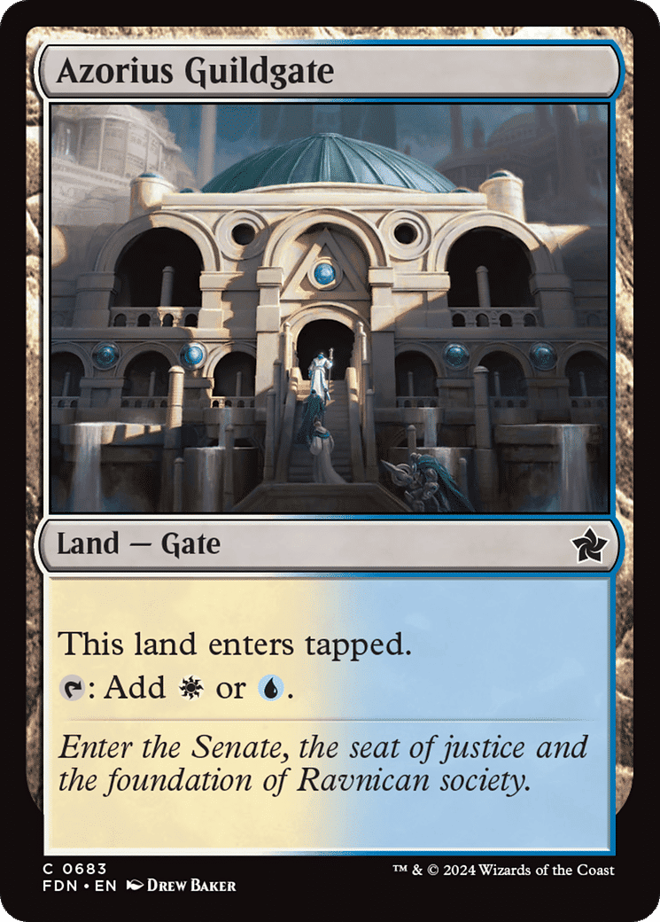 Azorius Guildgate — Foundations — Magic: The Gathering