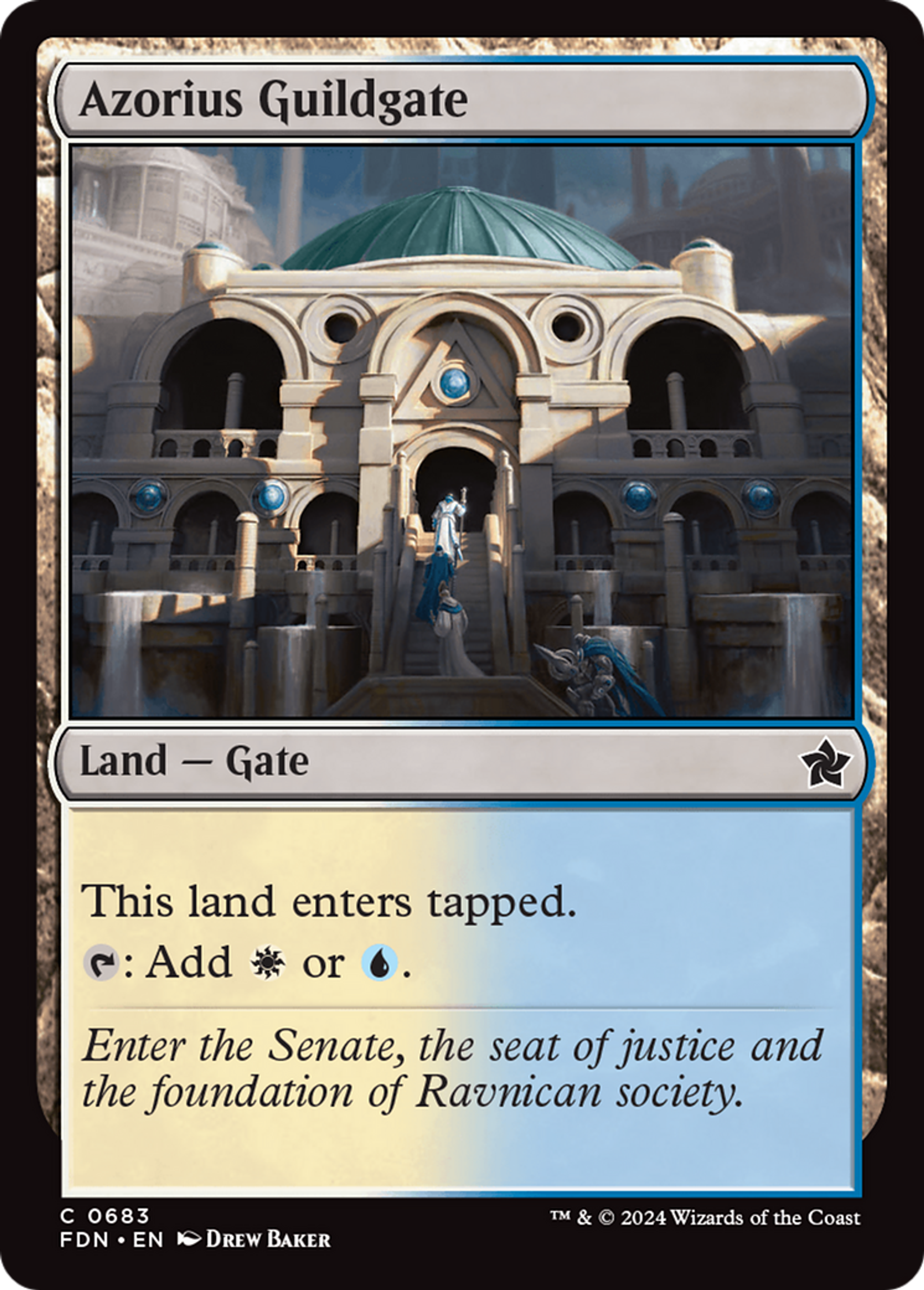 Porte de la guilde d'Azorius — Foundations — Magic: The Gathering