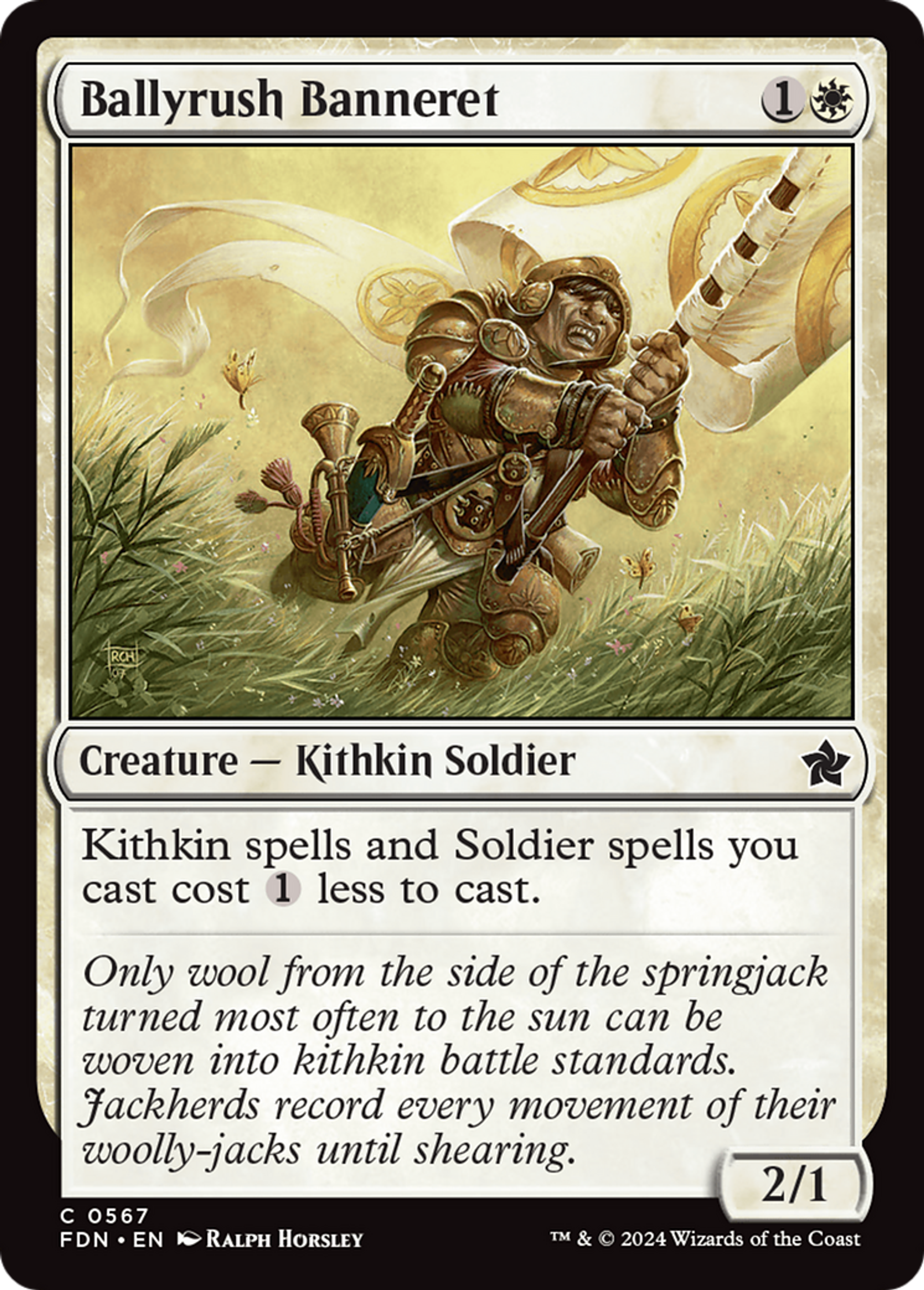 Banneret de Sacrejonc — Foundations — Magic: The Gathering