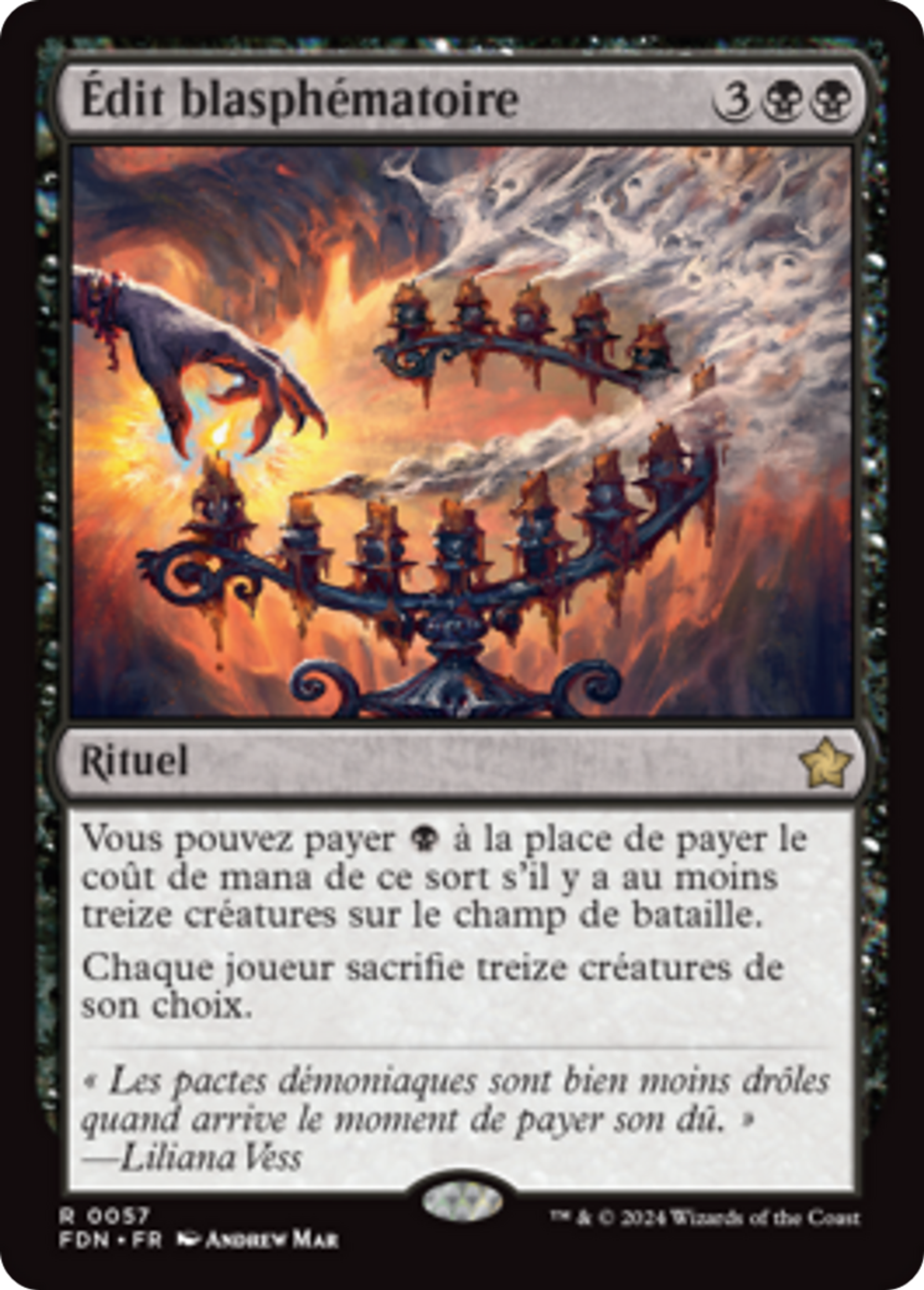 Édit blasphématoire — Foundations — Magic: The Gathering