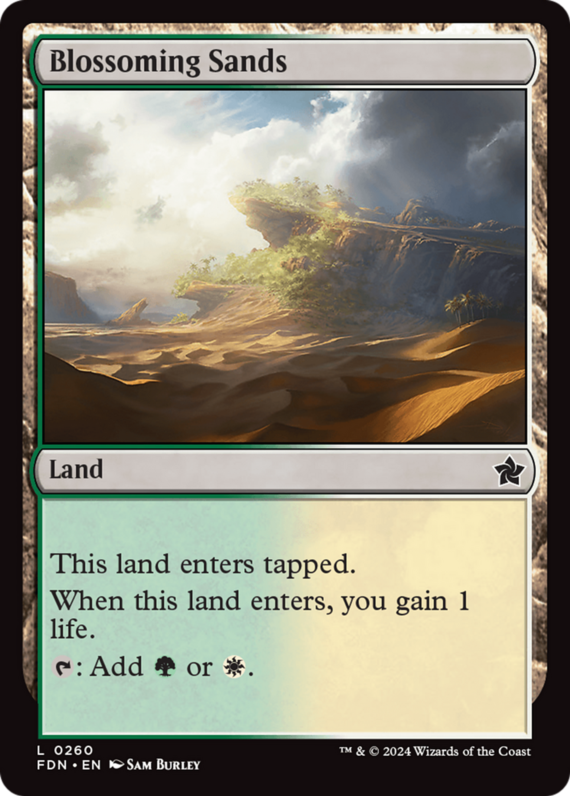 Sables verdoyants — Foundations — Magic: The Gathering
