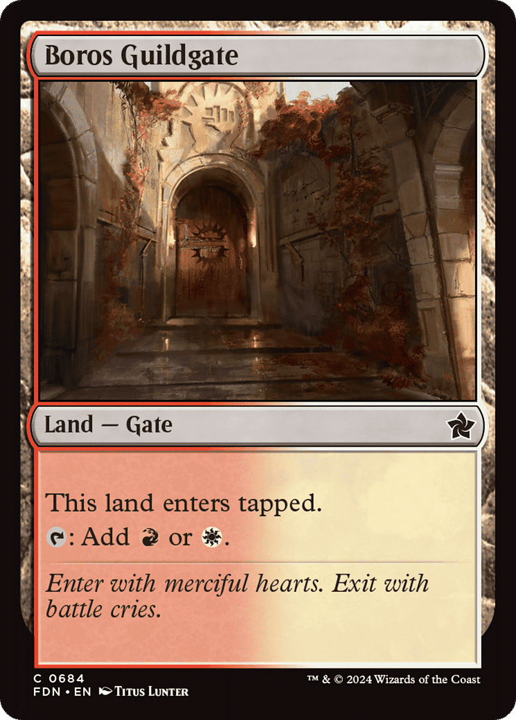 Boros Guildgate — Foundations — Magic: The Gathering