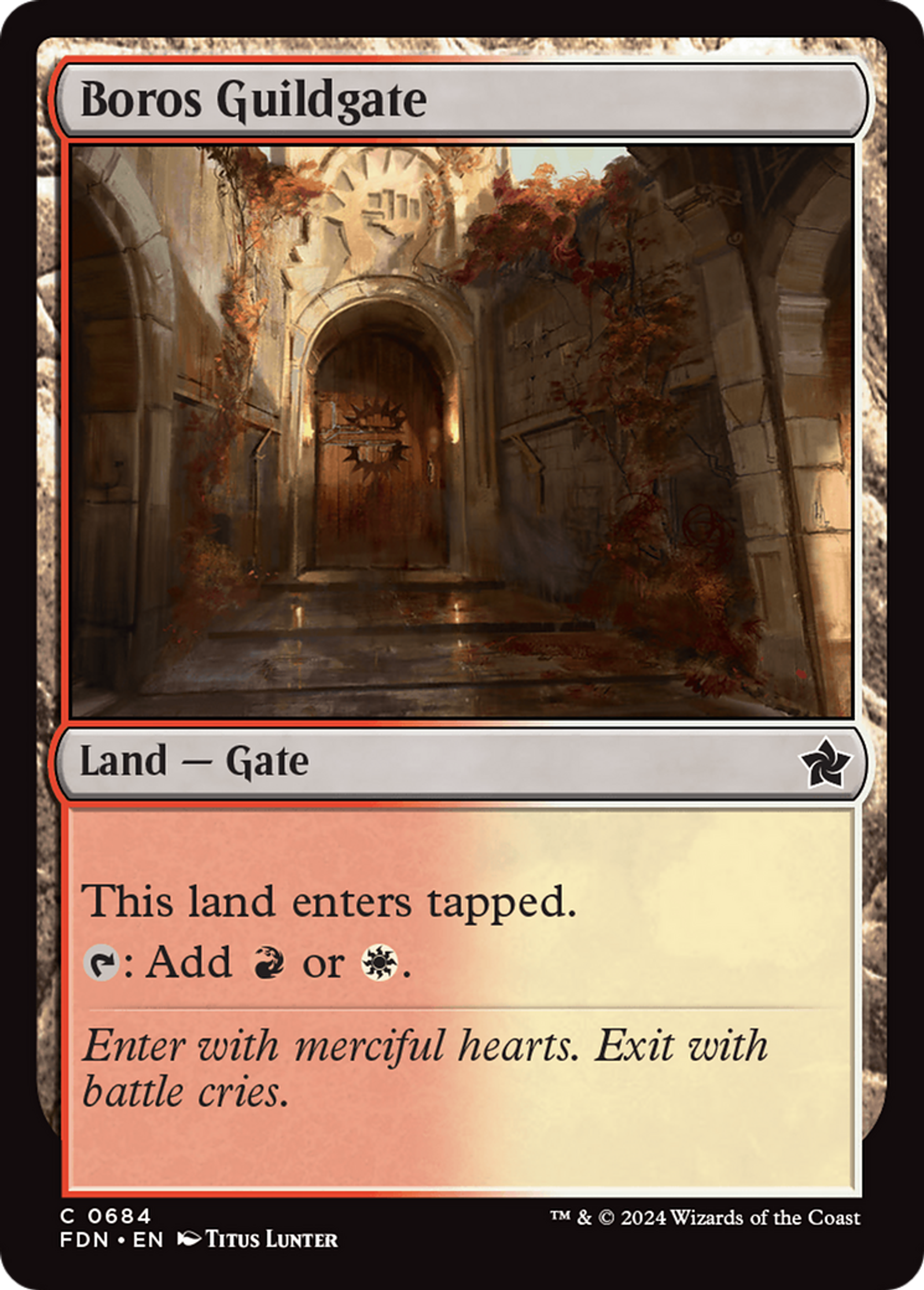 Porte de la guilde de Boros — Foundations — Magic: The Gathering