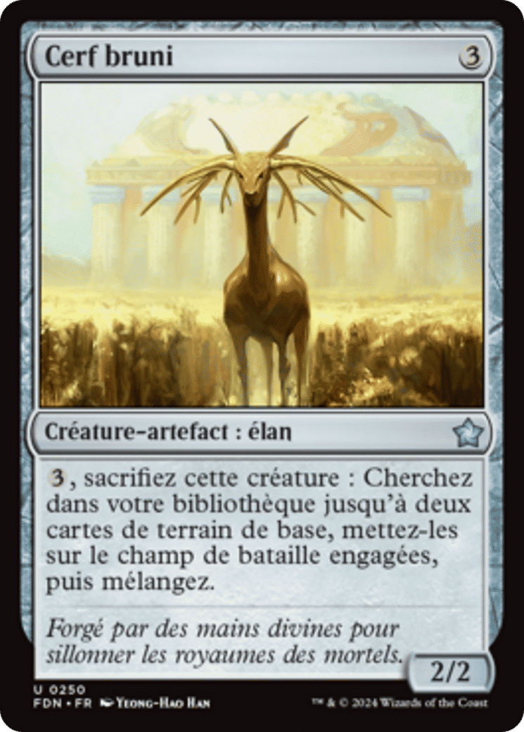 Cerf bruni — Foundations — Magic: The Gathering