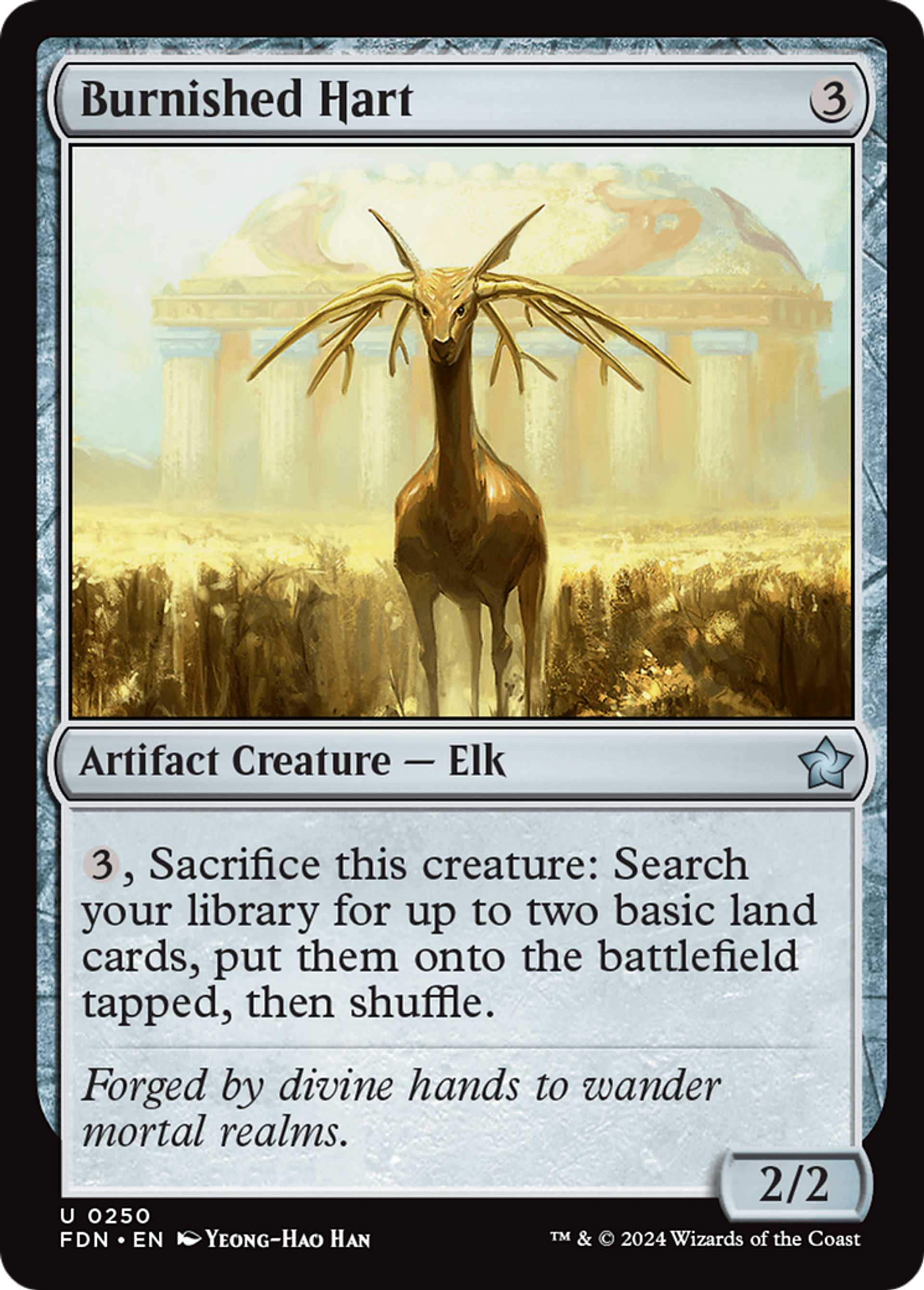 Cerf bruni — Foundations — Magic: The Gathering